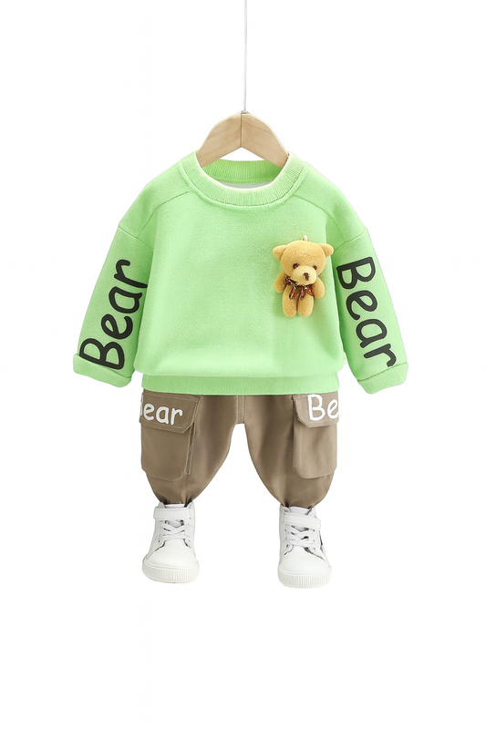 Bear Toy Sweatshirt Pant Set