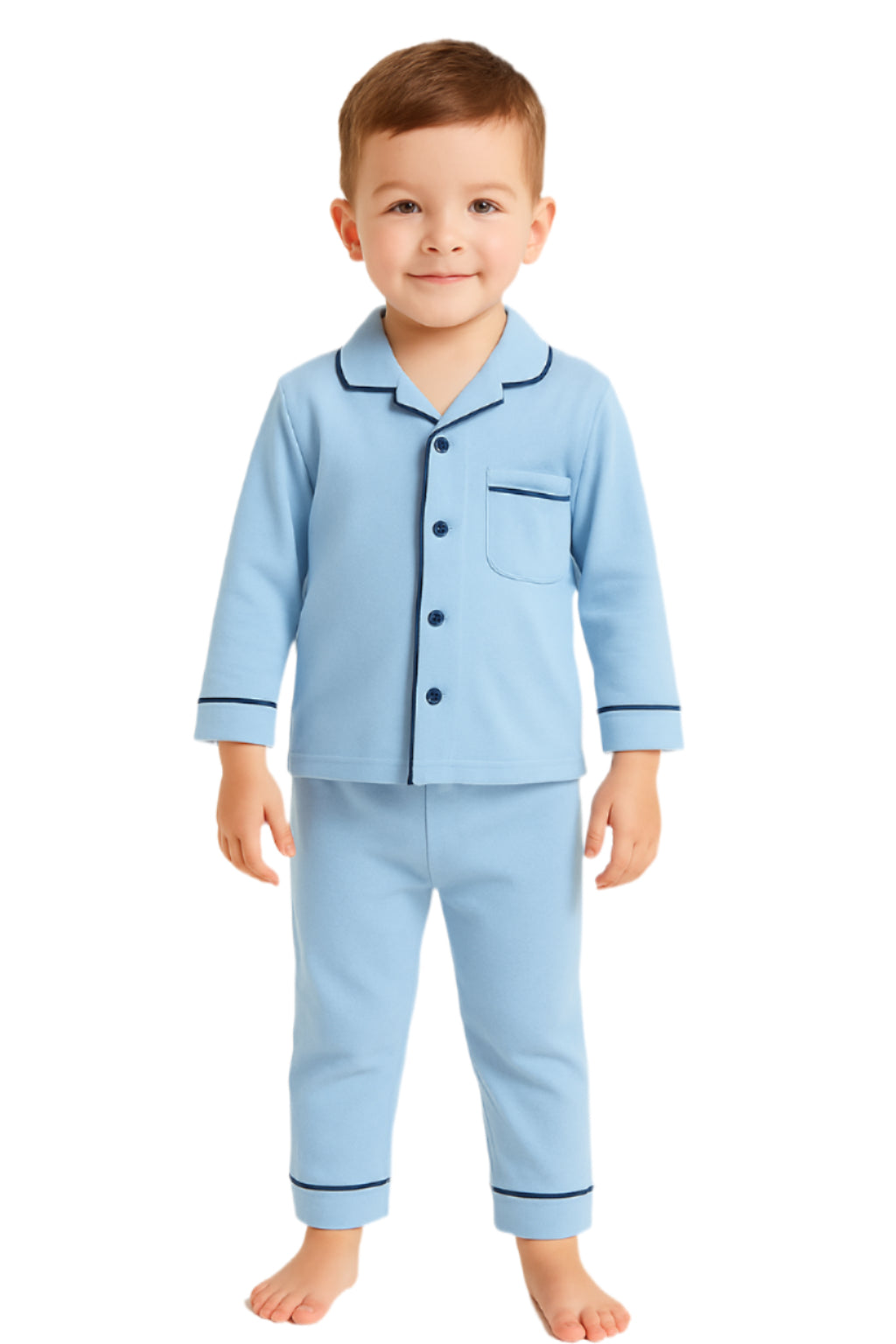 Unisex Baby Top and Bottom Pajama Set