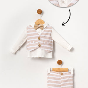 Muslin Bow Tie Vest 4-Piece Set Baby Boy & Kids