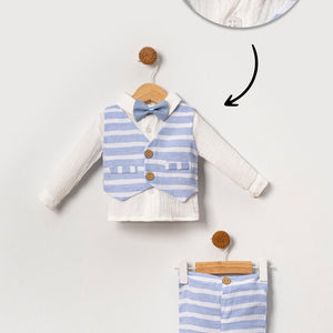 Muslin Bow Tie Vest 4-Piece Set Baby Boy & Kids