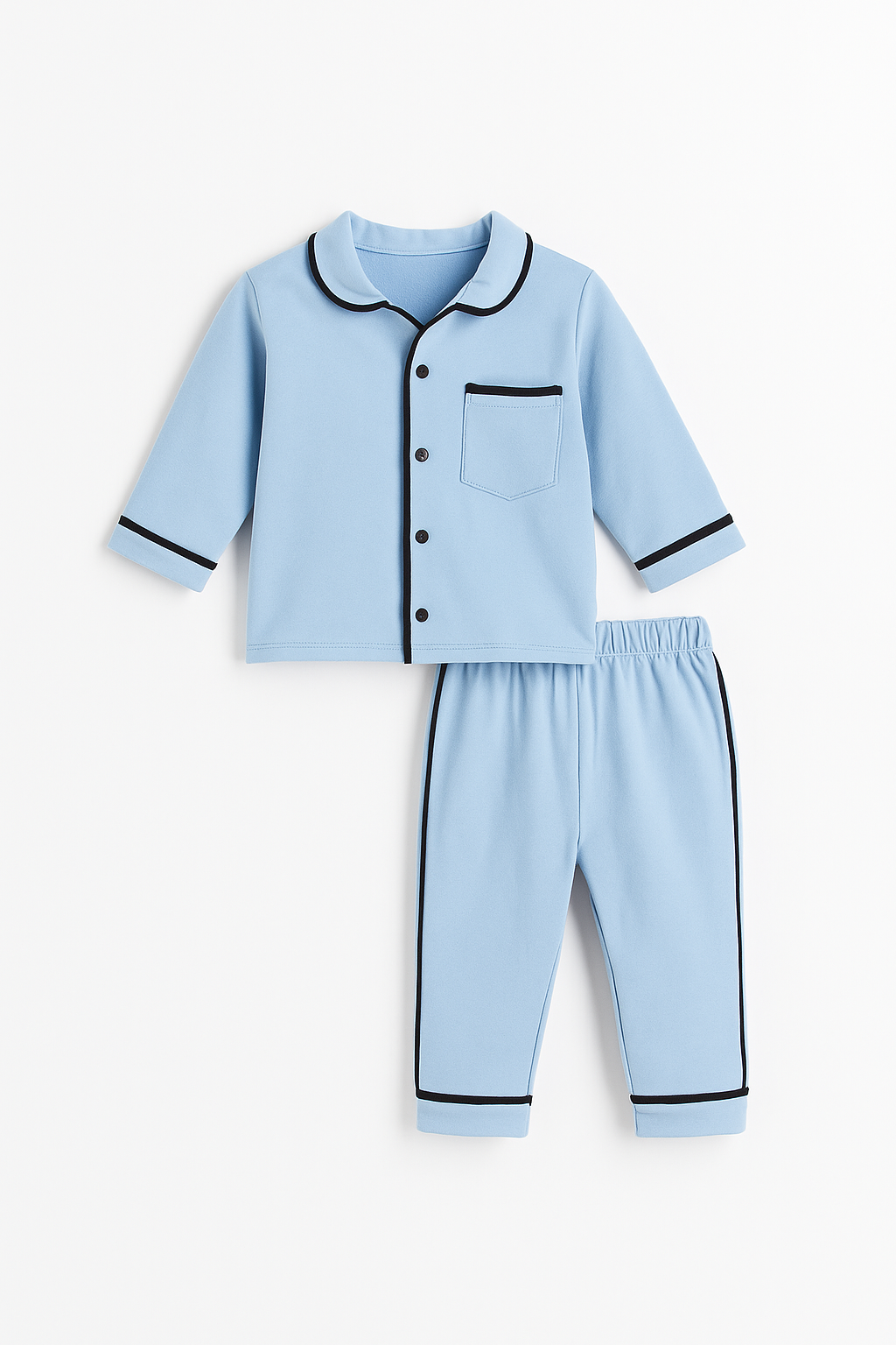 Unisex Baby Top and Bottom Pajama Set