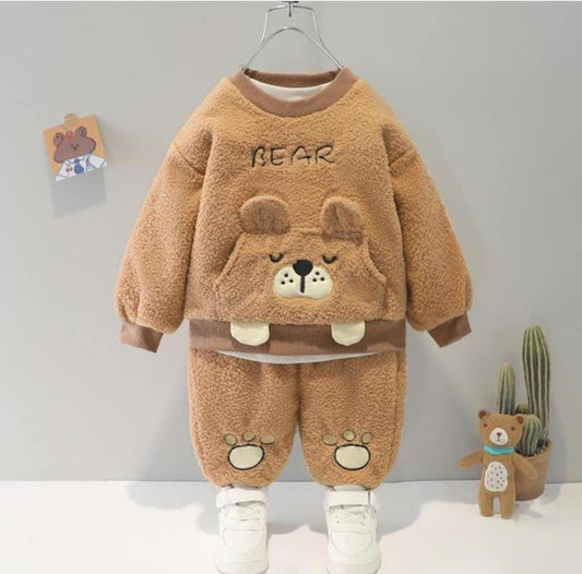 Winter Sweet Plush Top and Bottom 2 Set