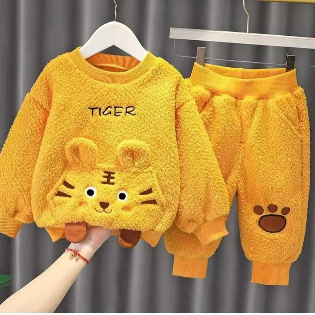 Winter Sweet Plush Top and Bottom 2 Set