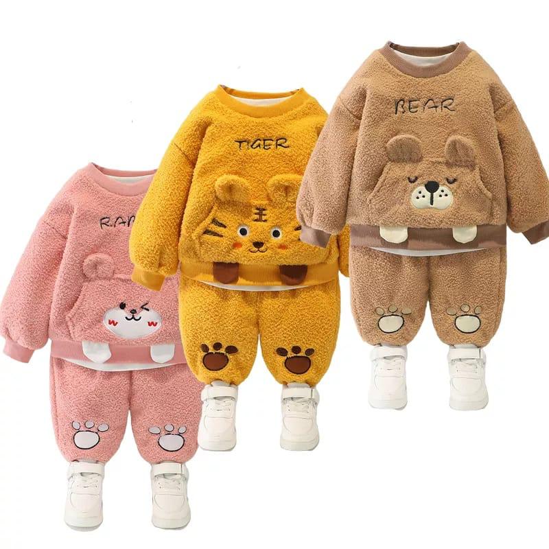 Winter Sweet Plush Top and Bottom 2 Set