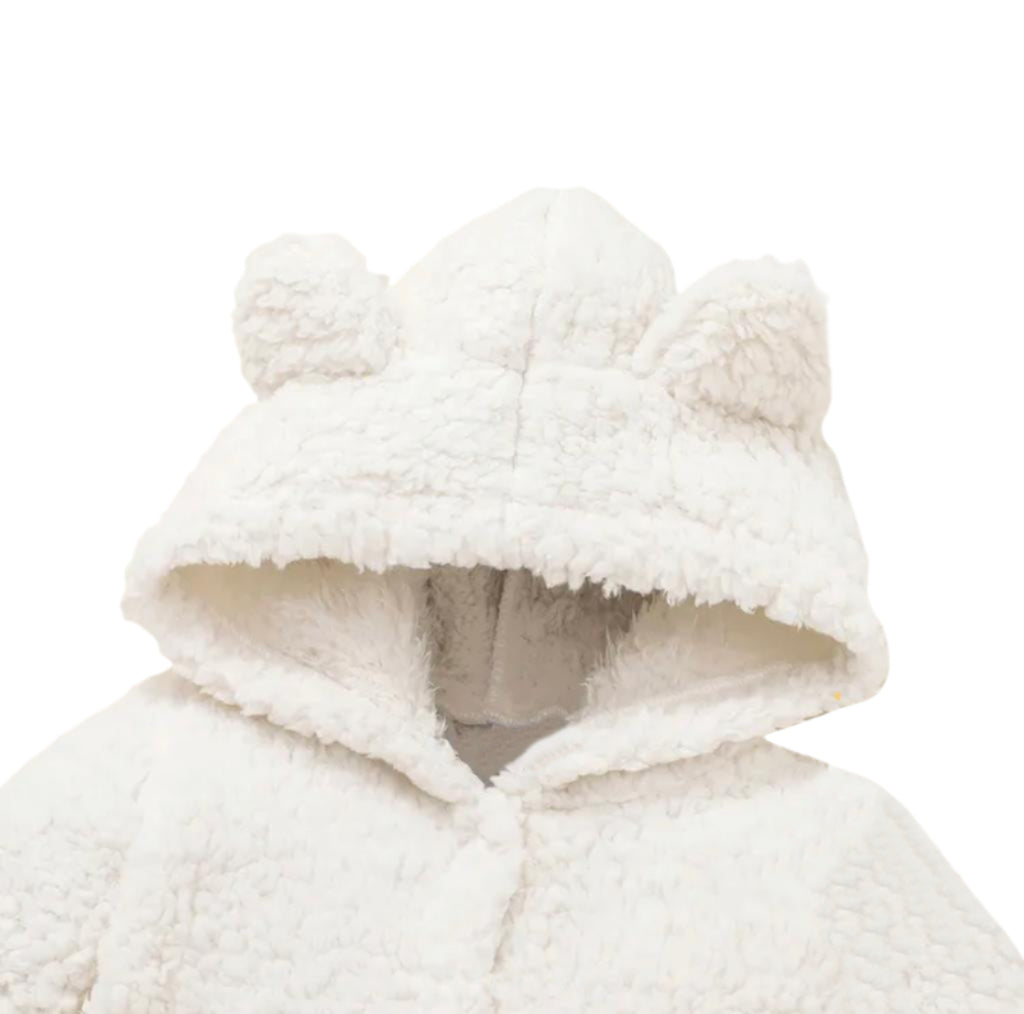 Winter Sweet Hooded Baby Plush Welsoft Jumpsuit