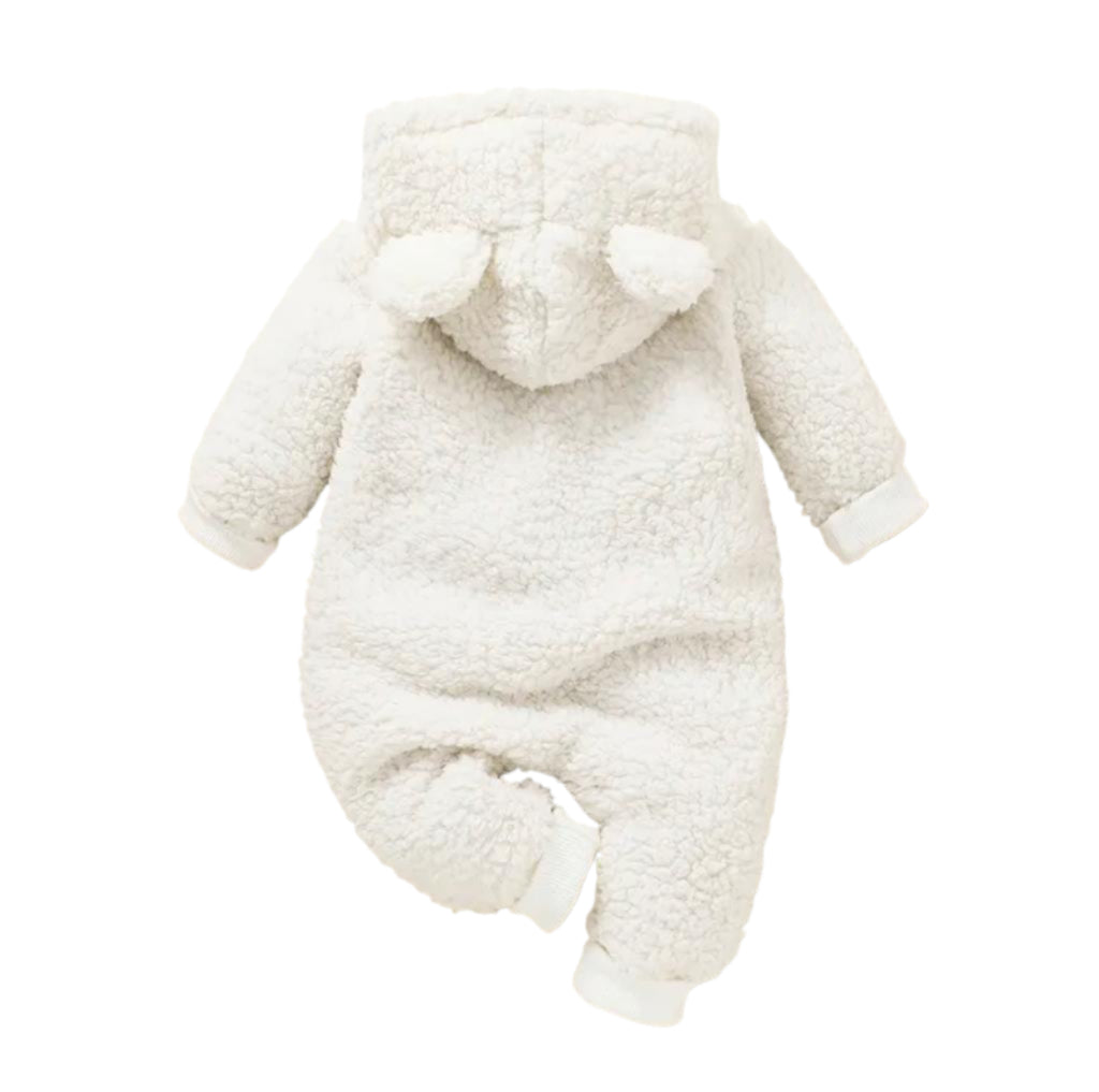 Winter Sweet Hooded Baby Plush Welsoft Jumpsuit