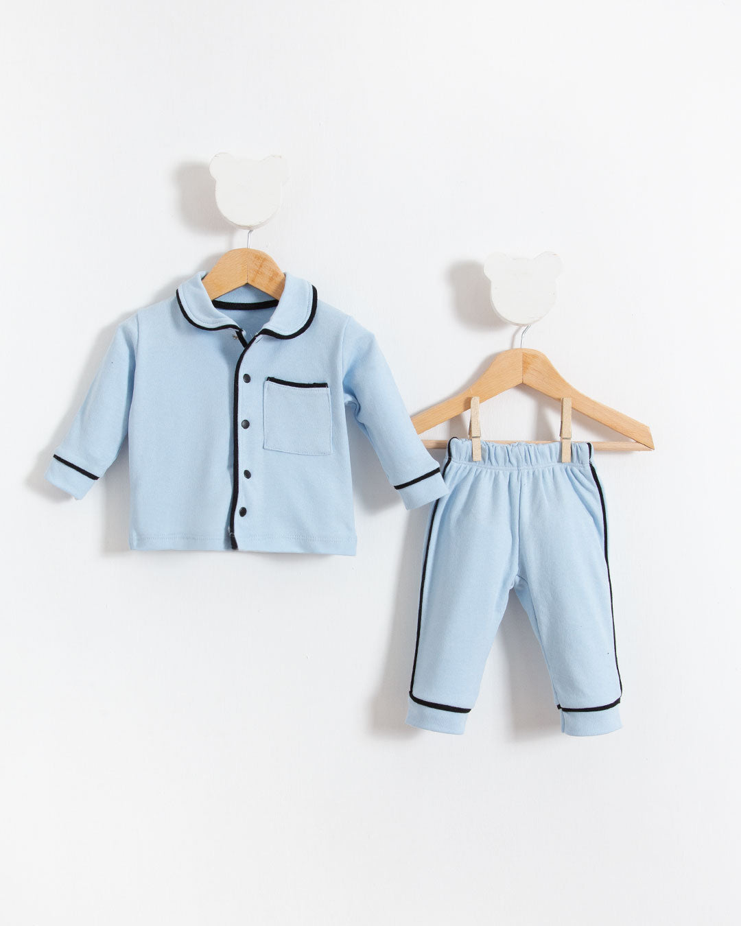 Unisex Baby Top and Bottom Pajama Set