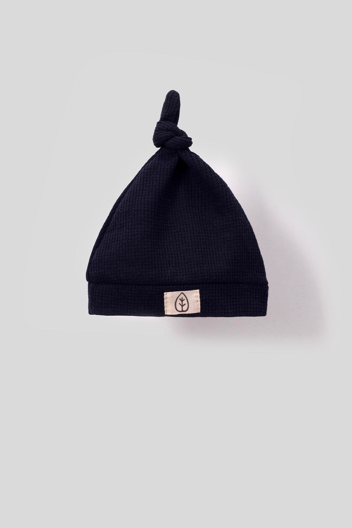 Unisex Wooden Button Visual Hat Waffle Stylish Baby Jumpsuit