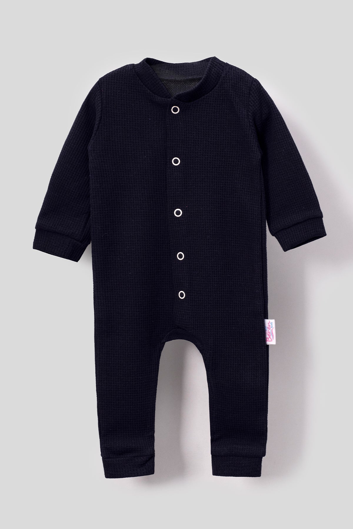 Style Hat Ribbed Combed Baby Jumpsuit