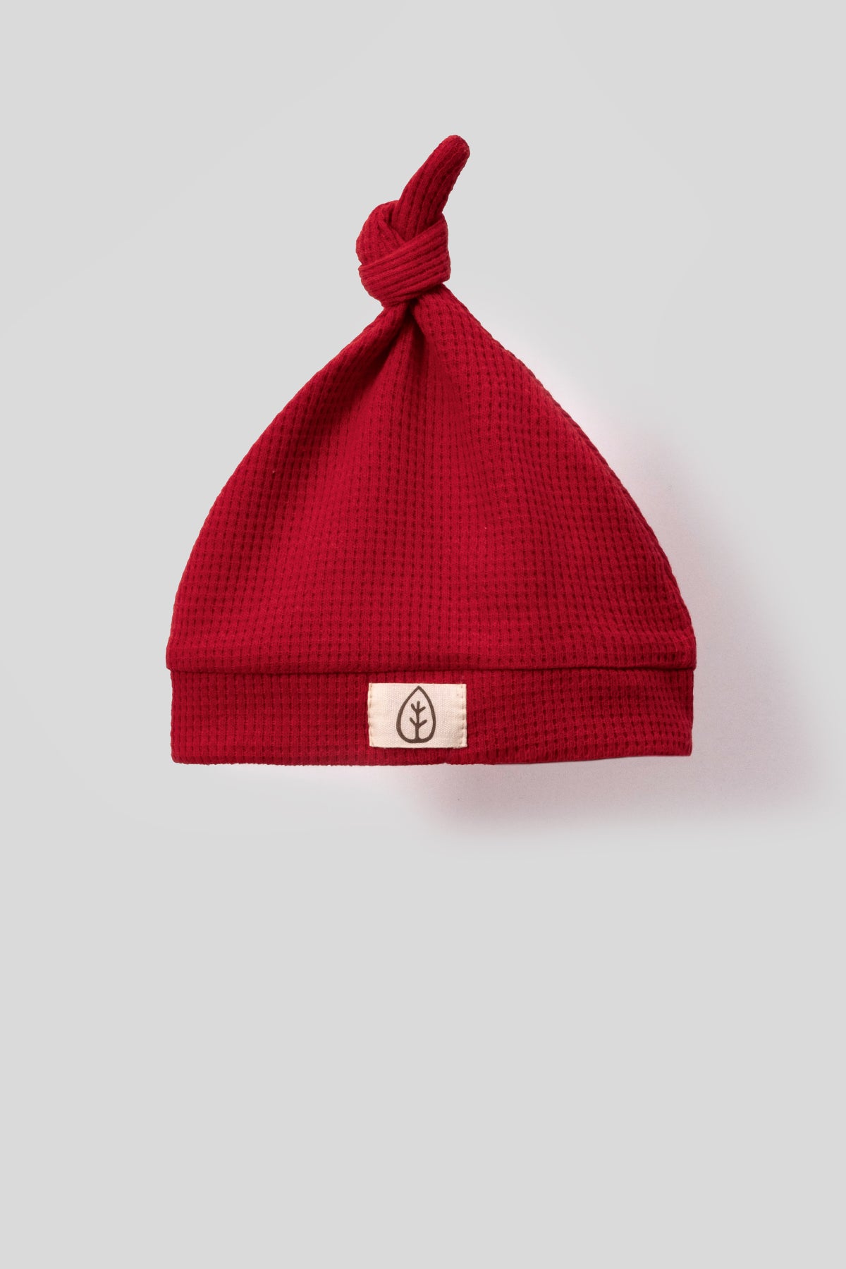 Unisex Wooden Button Visual Hat Waffle Stylish Baby Jumpsuit