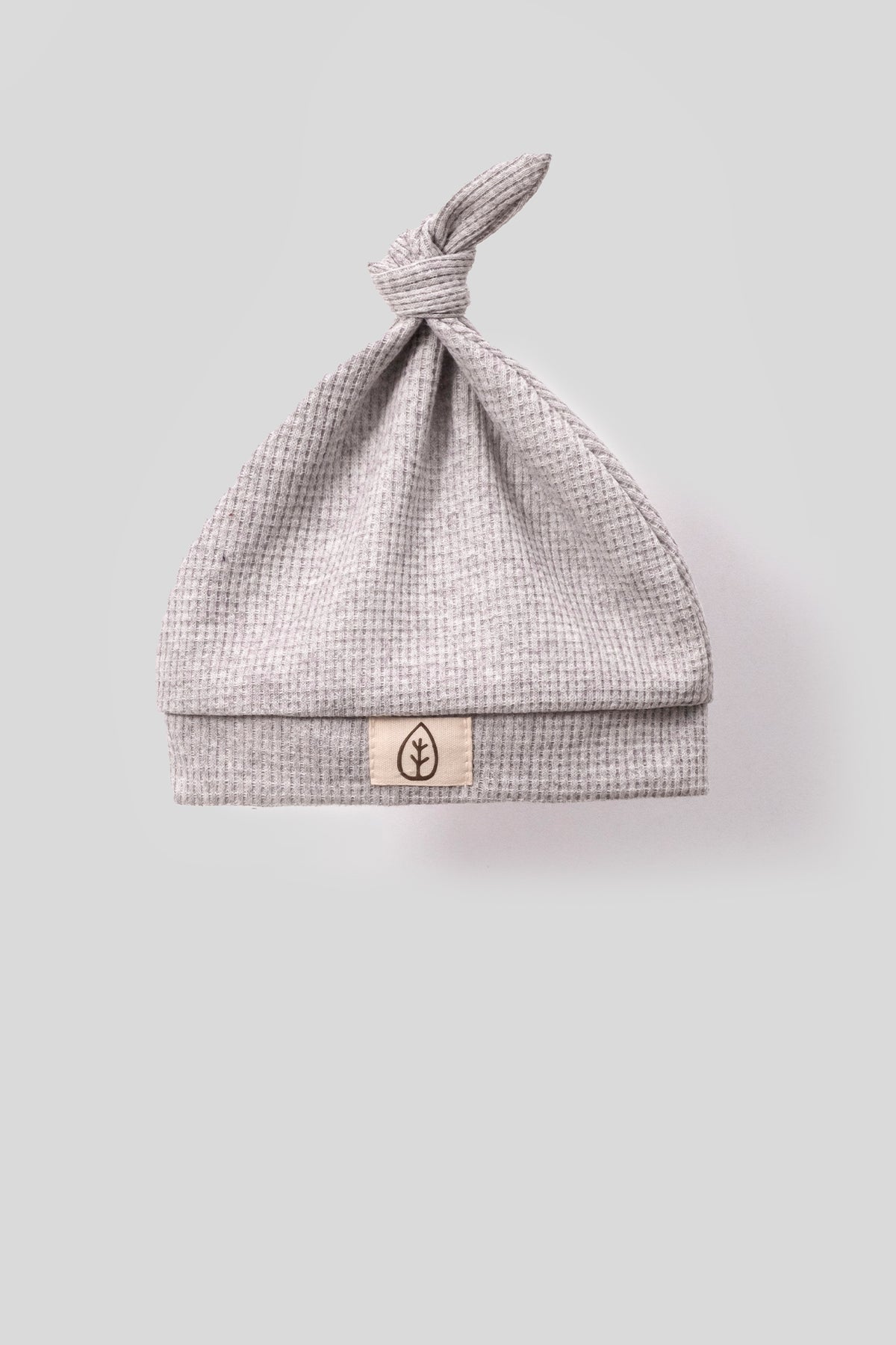 Unisex Wooden Button Visual Hat Waffle Stylish Baby Jumpsuit