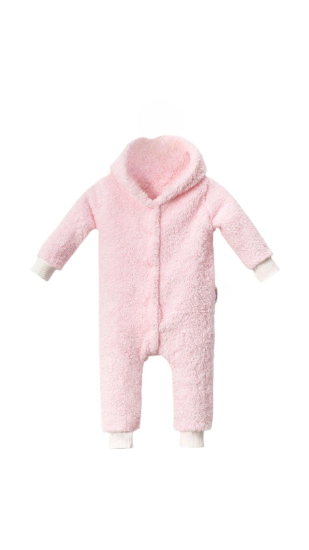 Winter Sweet Hooded Baby Plush Welsoft Jumpsuit
