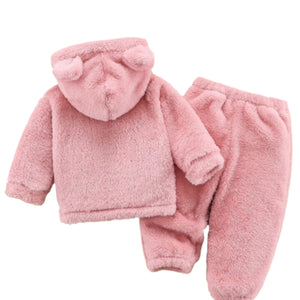 Unisex Plush Kids Top and Bottom Welsoft Set
