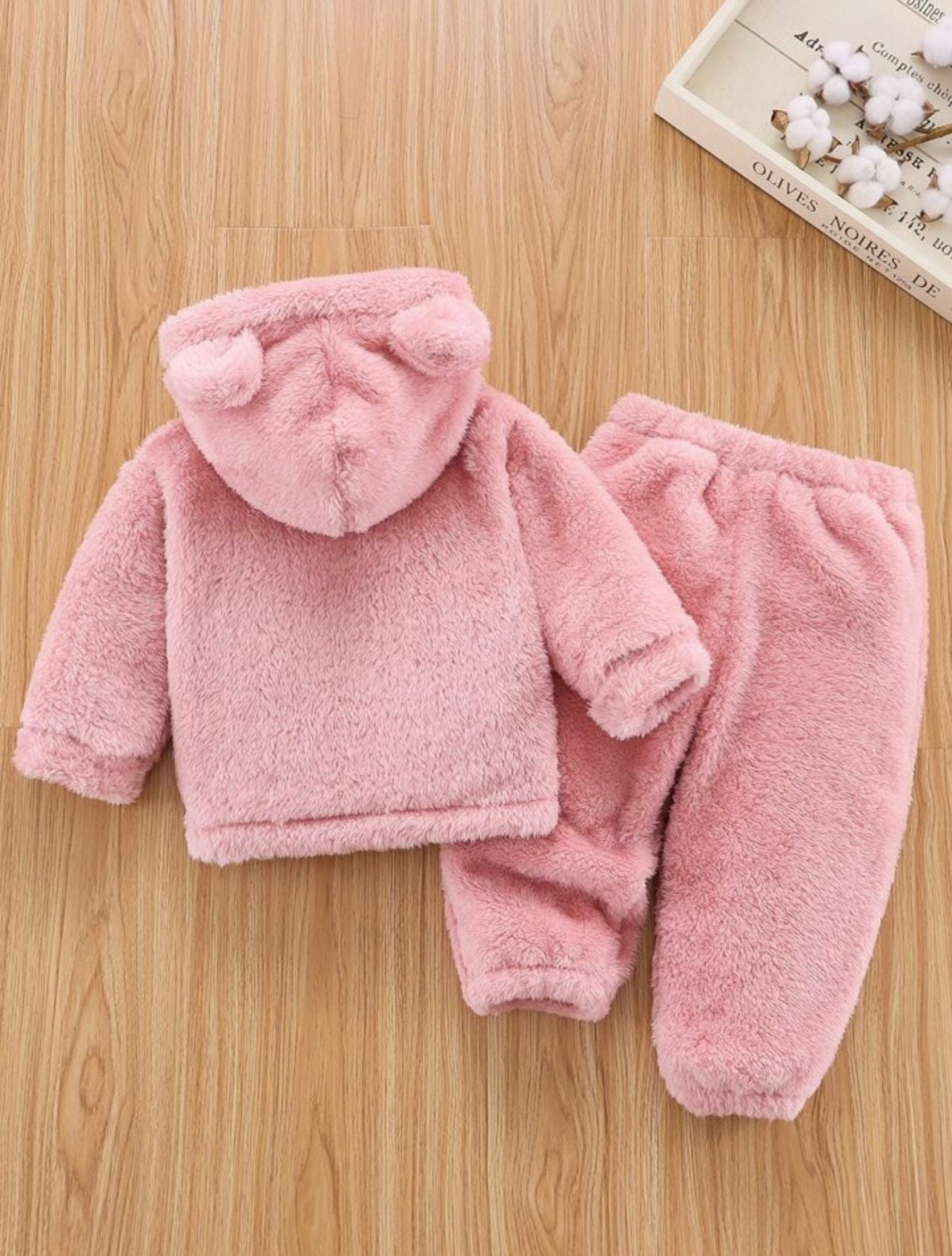 Unisex Plush Kids Top and Bottom Welsoft Set