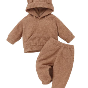 Unisex Plush Kids Top and Bottom Welsoft Set